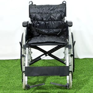 Gray Foldable and portable manual wheelchair