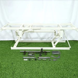 Manual three function hospital bed and metal parts