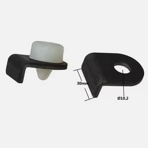 Connecting small ear (2) of bed panel